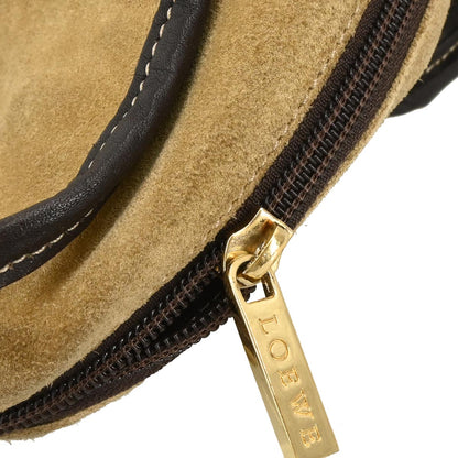 Loewe Beige Suede Amazona 28 Handbag