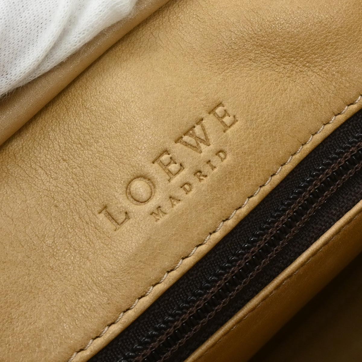 Loewe Beige Suede Amazona 28 Handbag
