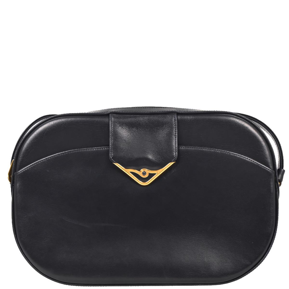 Cartier Navy Leather Sapphire Shoulder Bag