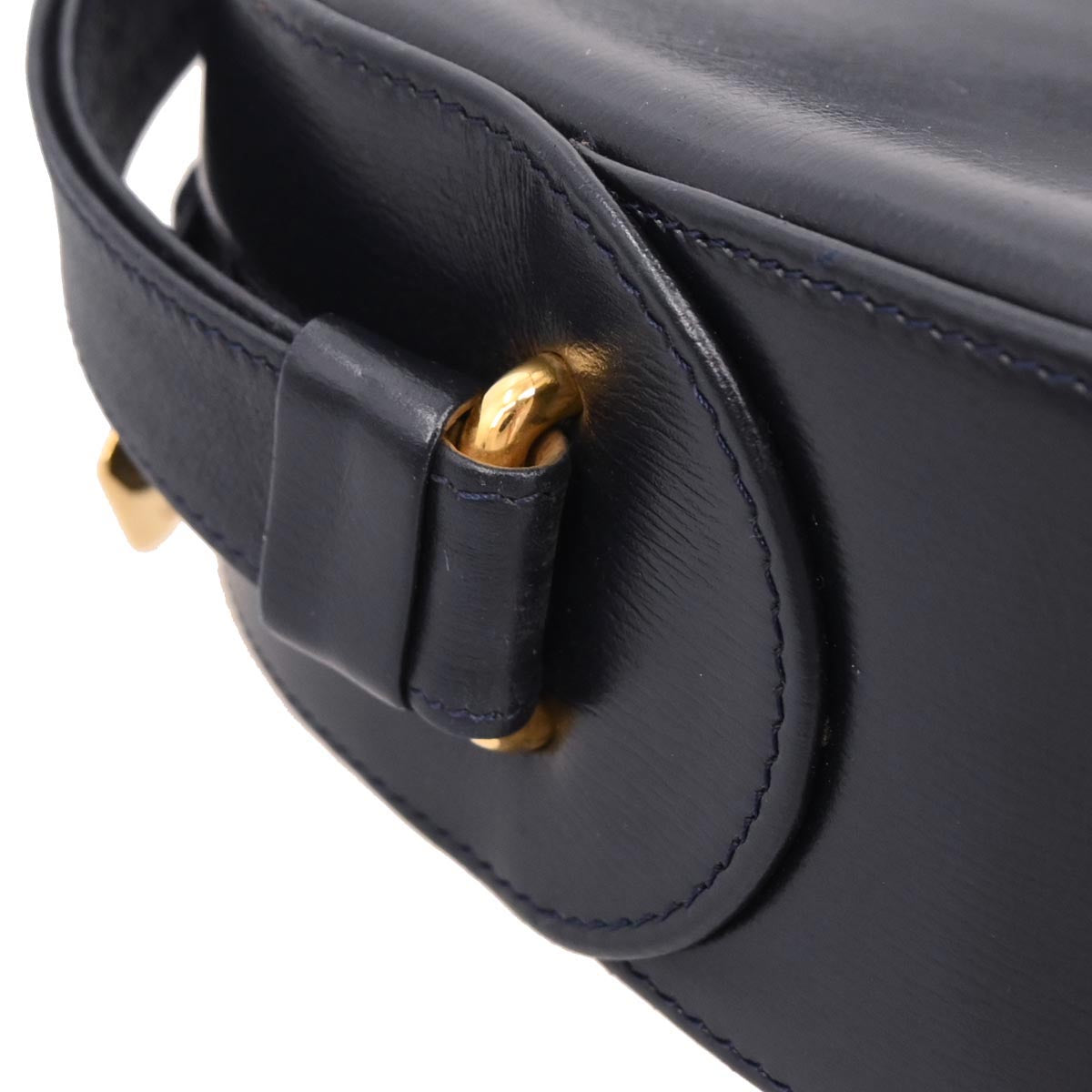 Cartier Navy Leather Sapphire Shoulder Bag
