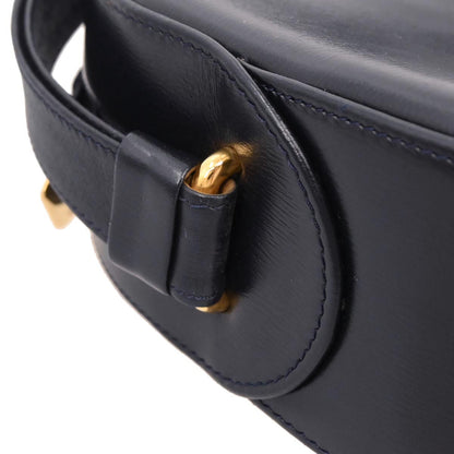 Cartier Navy Leather Sapphire Shoulder Bag