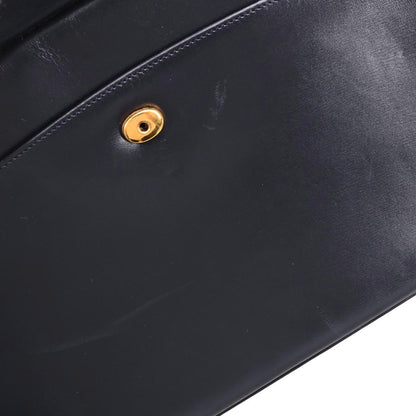 Cartier Navy Leather Sapphire Shoulder Bag