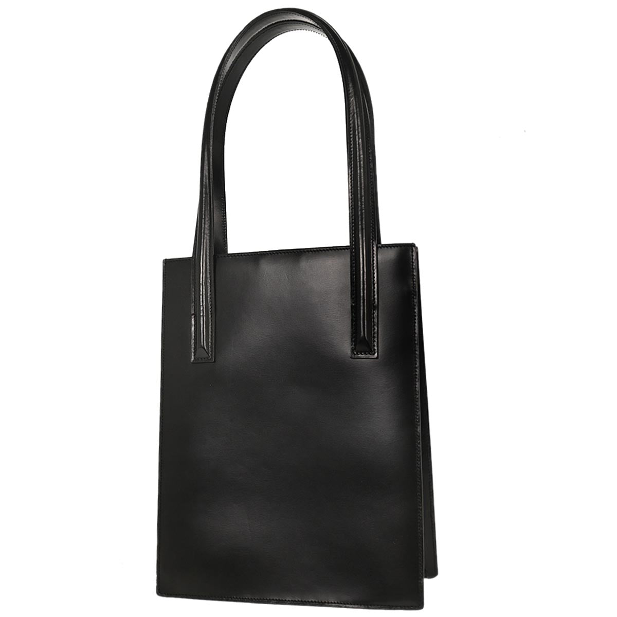 Cartier Black Leather Panthere Tote Handbag