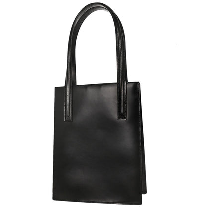 Cartier Black Leather Panthere Tote Handbag