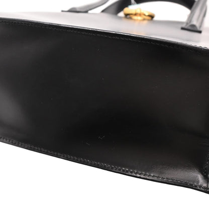 Cartier Black Leather Panthere Tote Handbag