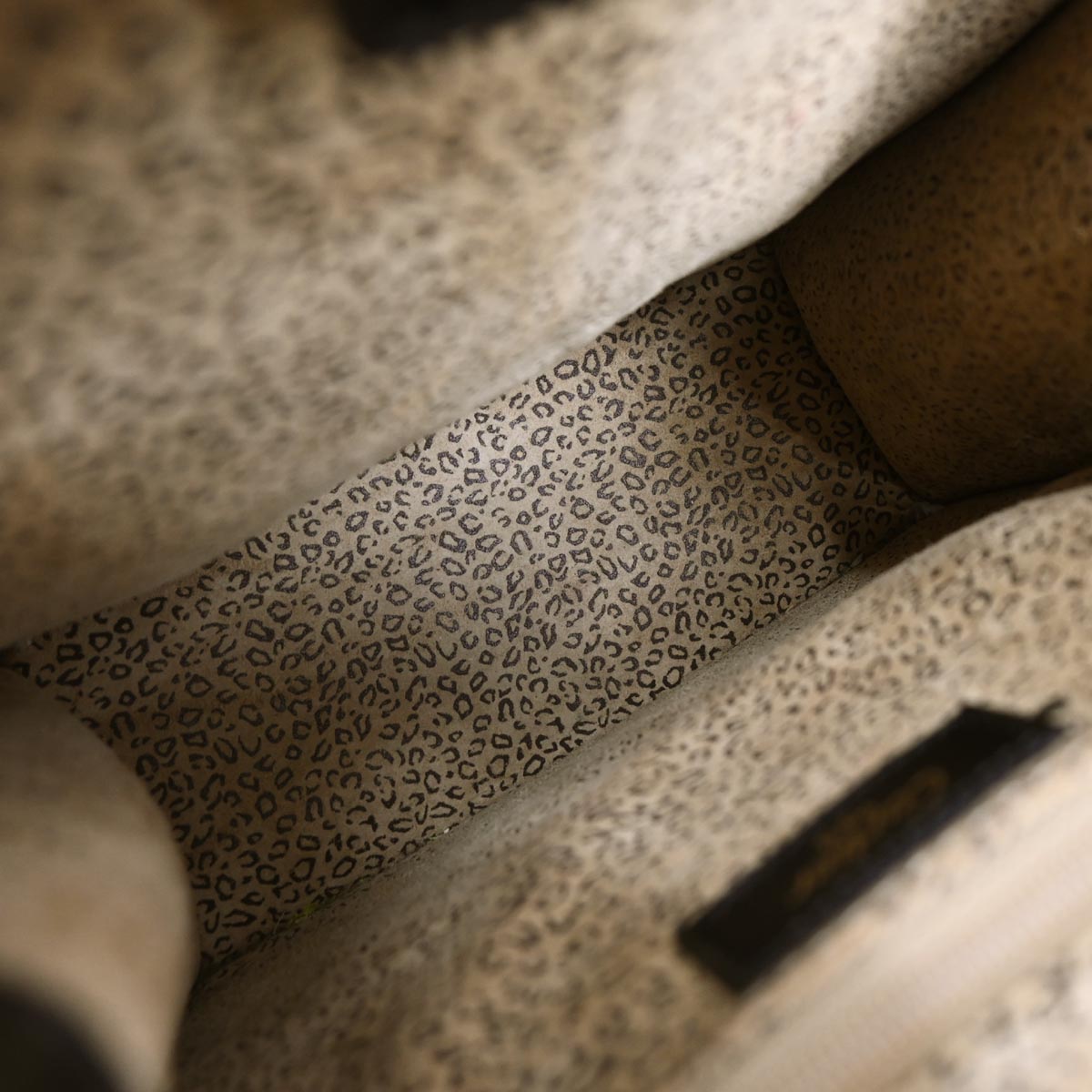 Cartier Black Leather Panthere Tote Handbag