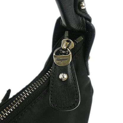 Salvatore Ferragamo Black Nylon Vara Bow Handbag