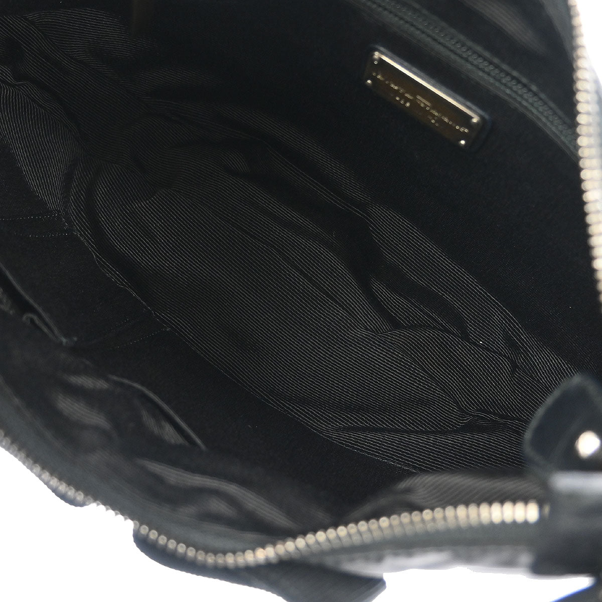 Salvatore Ferragamo Black Nylon Vara Bow Handbag