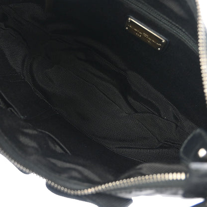 Salvatore Ferragamo Black Nylon Vara Bow Handbag