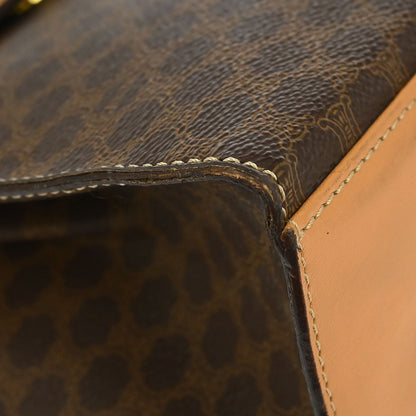 Celine Brown Macadam 2way Shoulder Handbag