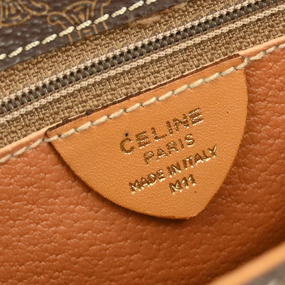 Celine Brown Macadam 2way Shoulder Handbag