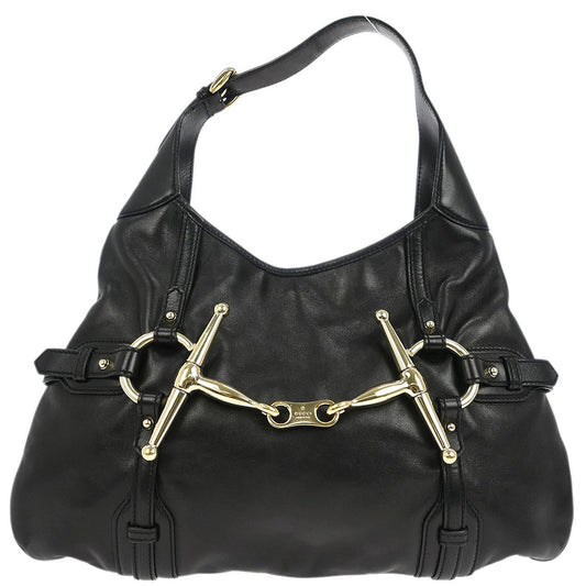 Gucci Black 85th Anniversary Horsebit Hobo Bag