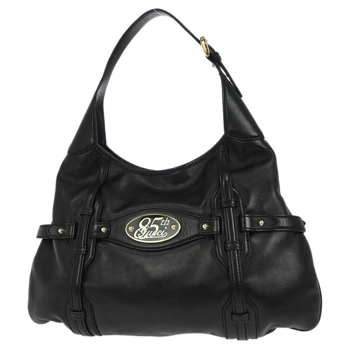 Gucci Black 85th Anniversary Horsebit Hobo Bag