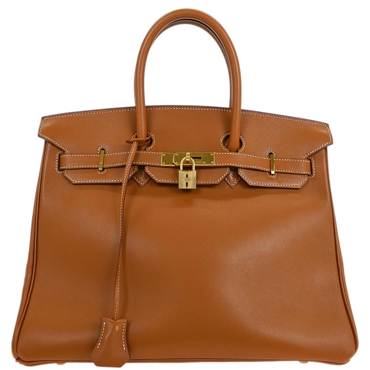 Hermes Gold Gulliver Birkin 35 Handbag