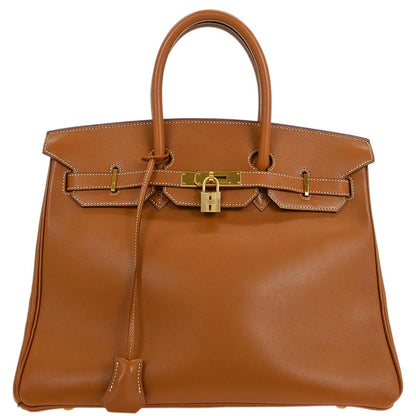 Hermes Gold Gulliver Birkin 35 Handbag