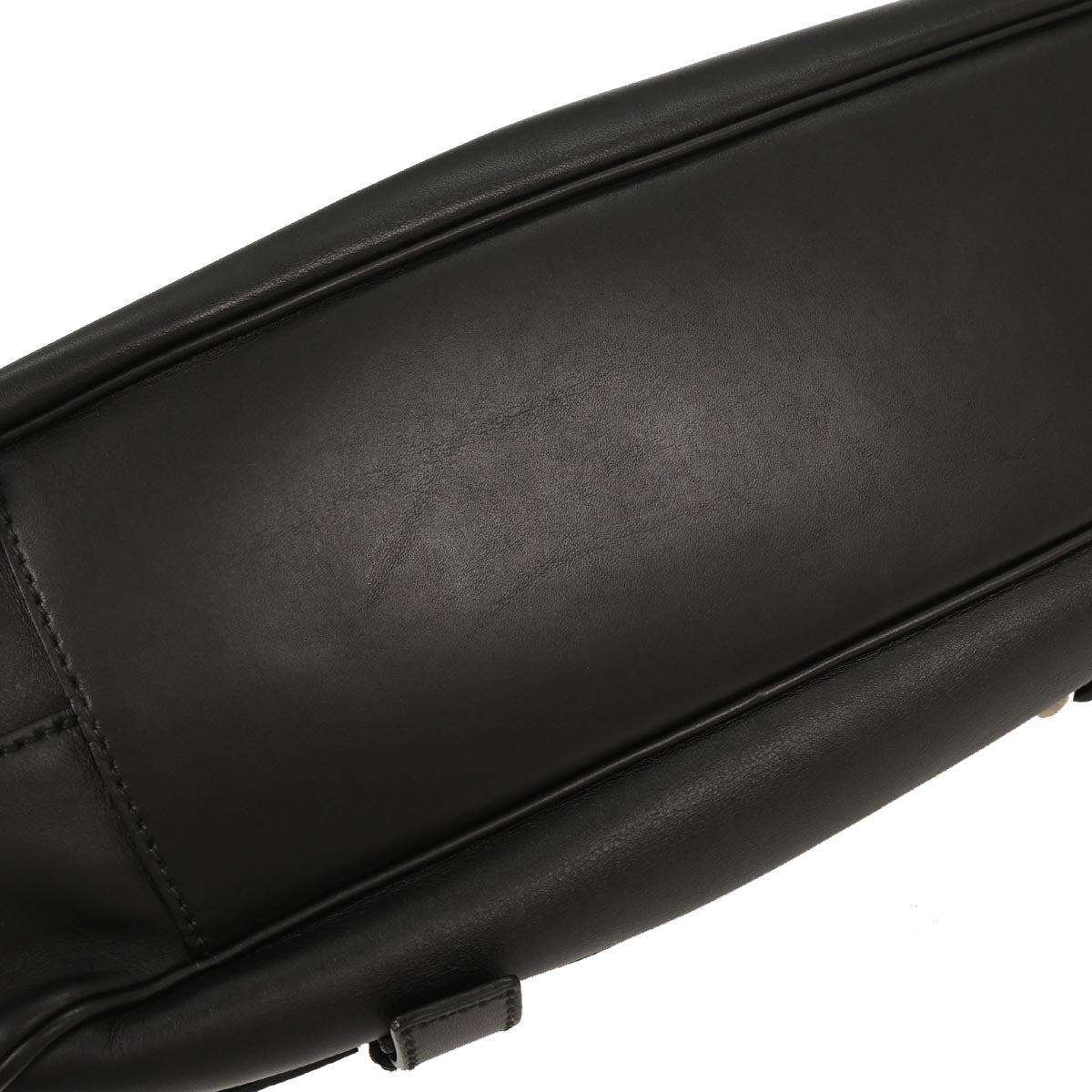 Prada Black Leather Messenger Bag Shoulder Bag