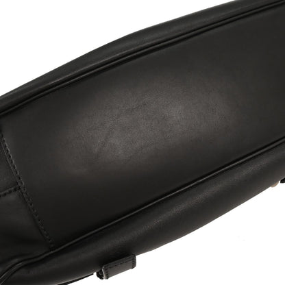 Prada Black Leather Messenger Bag Shoulder Bag