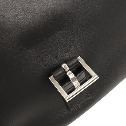Prada Black Leather Messenger Bag Shoulder Bag