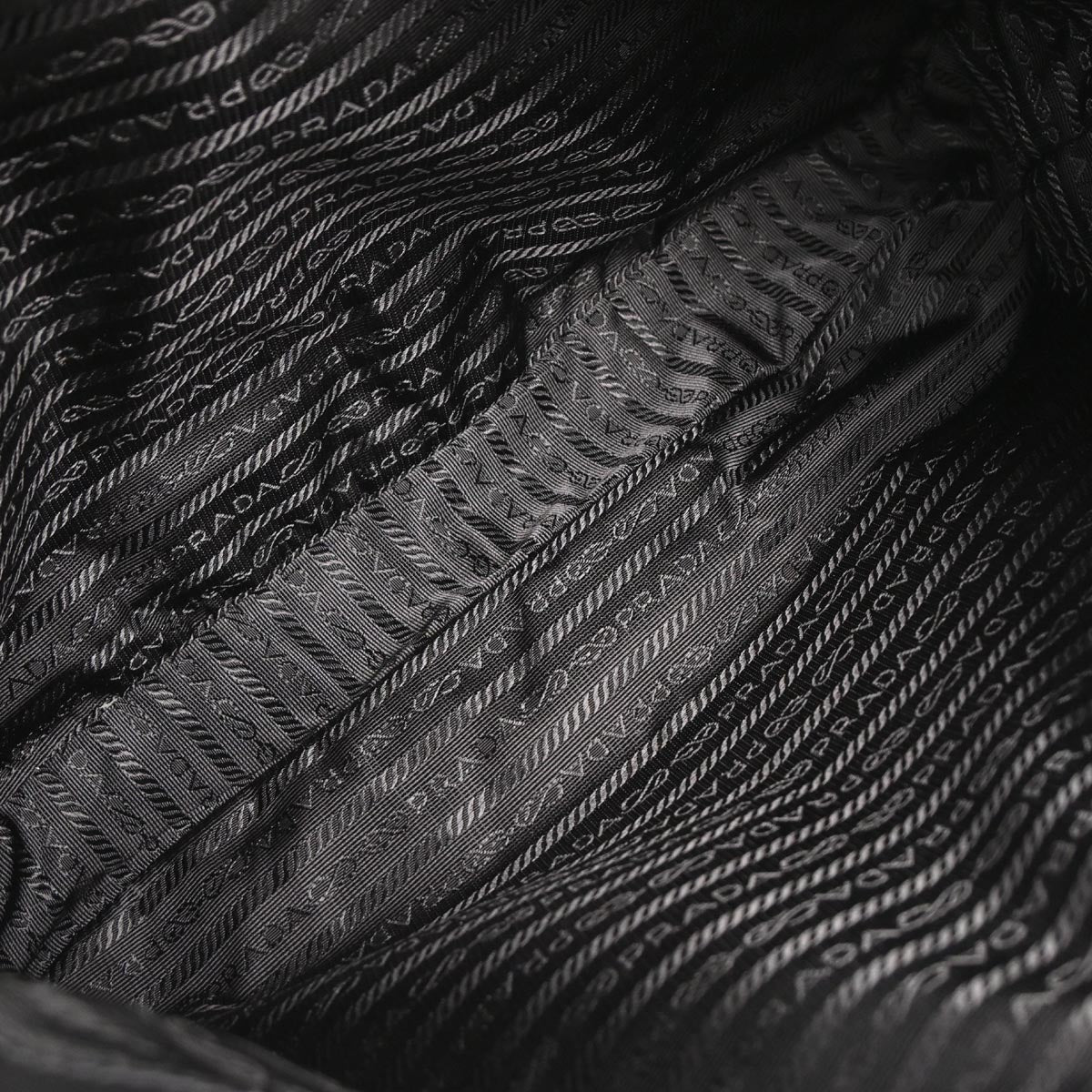 Prada Black Leather Messenger Bag Shoulder Bag