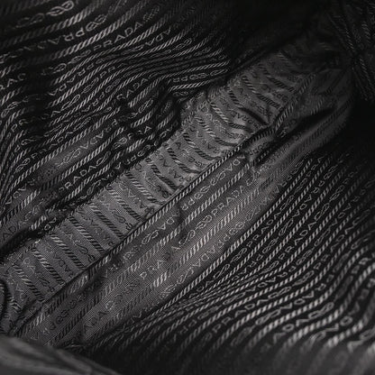 Prada Black Leather Messenger Bag Shoulder Bag