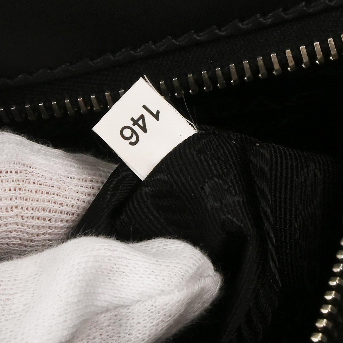 Prada Black Leather Messenger Bag Shoulder Bag