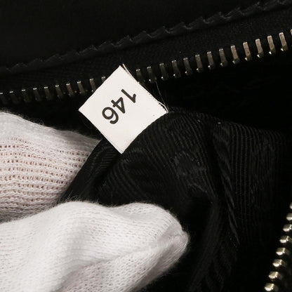 Prada Black Leather Messenger Bag Shoulder Bag