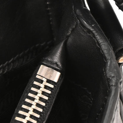Prada Black Leather Messenger Bag Shoulder Bag