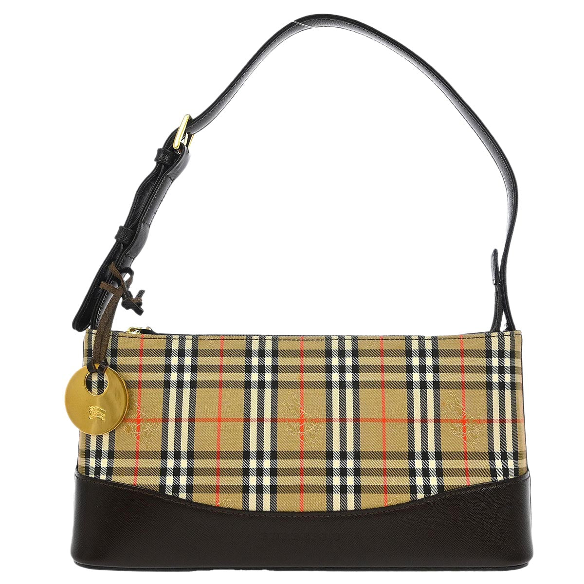 Burberry Beige Canvas House Check Handbag