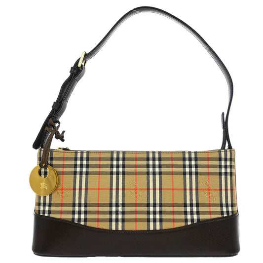 Burberry Beige Canvas House Check Handbag