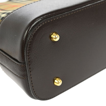 Burberry Beige Canvas House Check Handbag