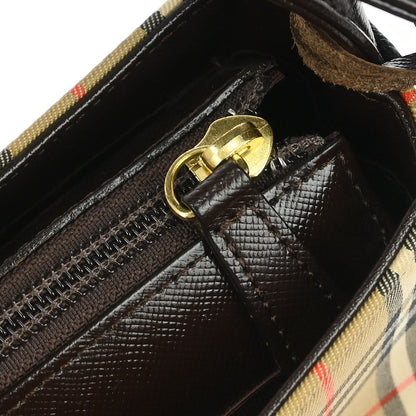 Burberry Beige Canvas House Check Handbag