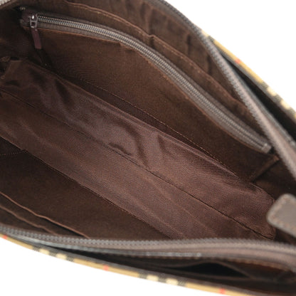 Burberry Beige Canvas House Check Handbag