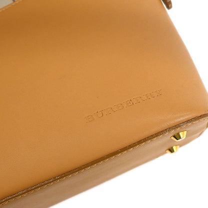 Burberry Beige Leather Shoulder Bag