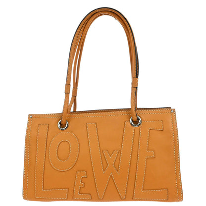 Loewe * Brown Leather Anagram Tote Handbag