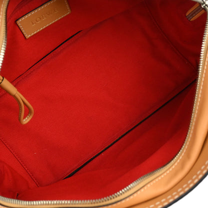 Loewe * Brown Leather Anagram Tote Handbag