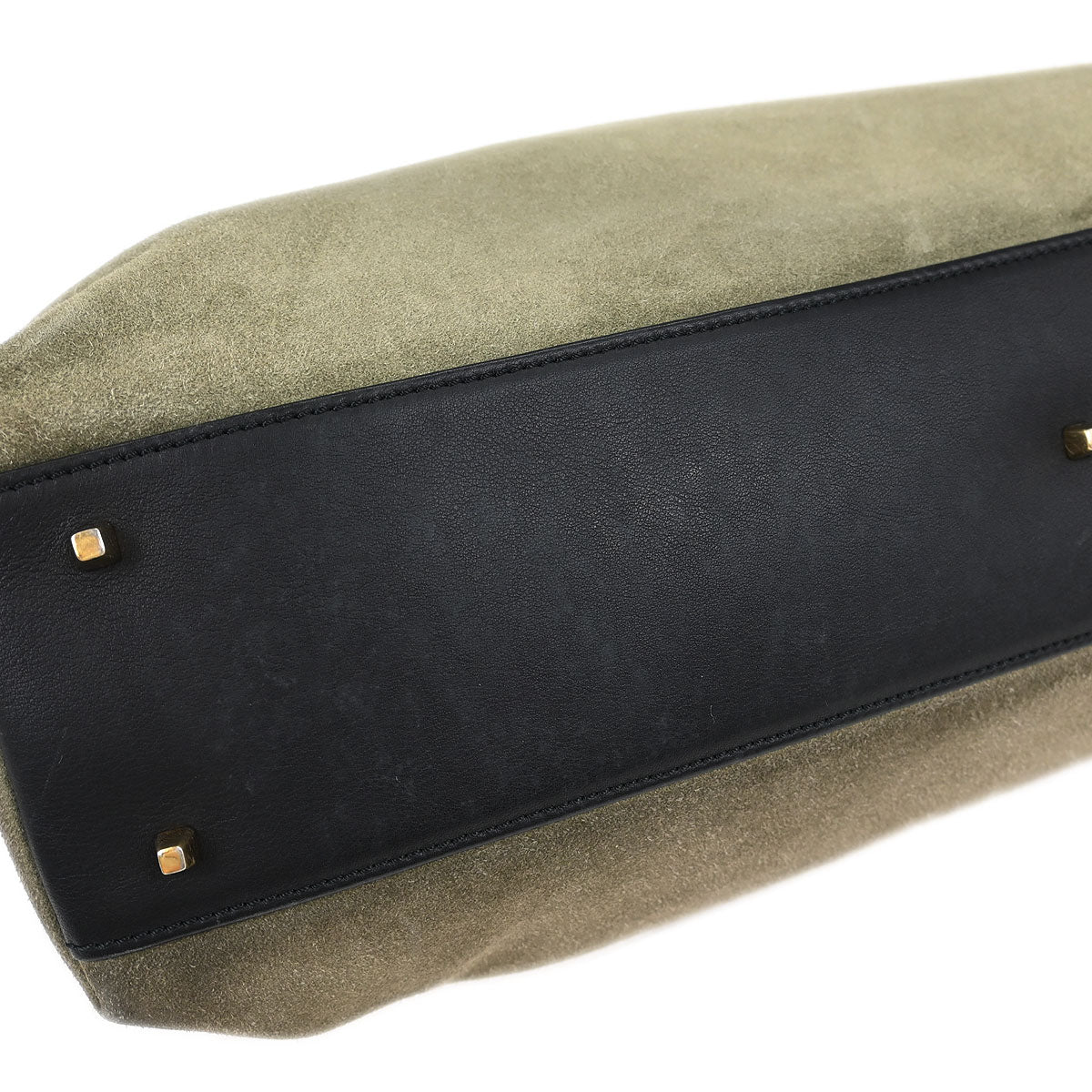 Loewe Gray Black Suede Lambskin Handbag