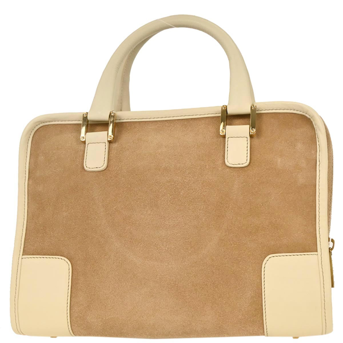 Loewe Beige Suede Amazona 28 Handbag
