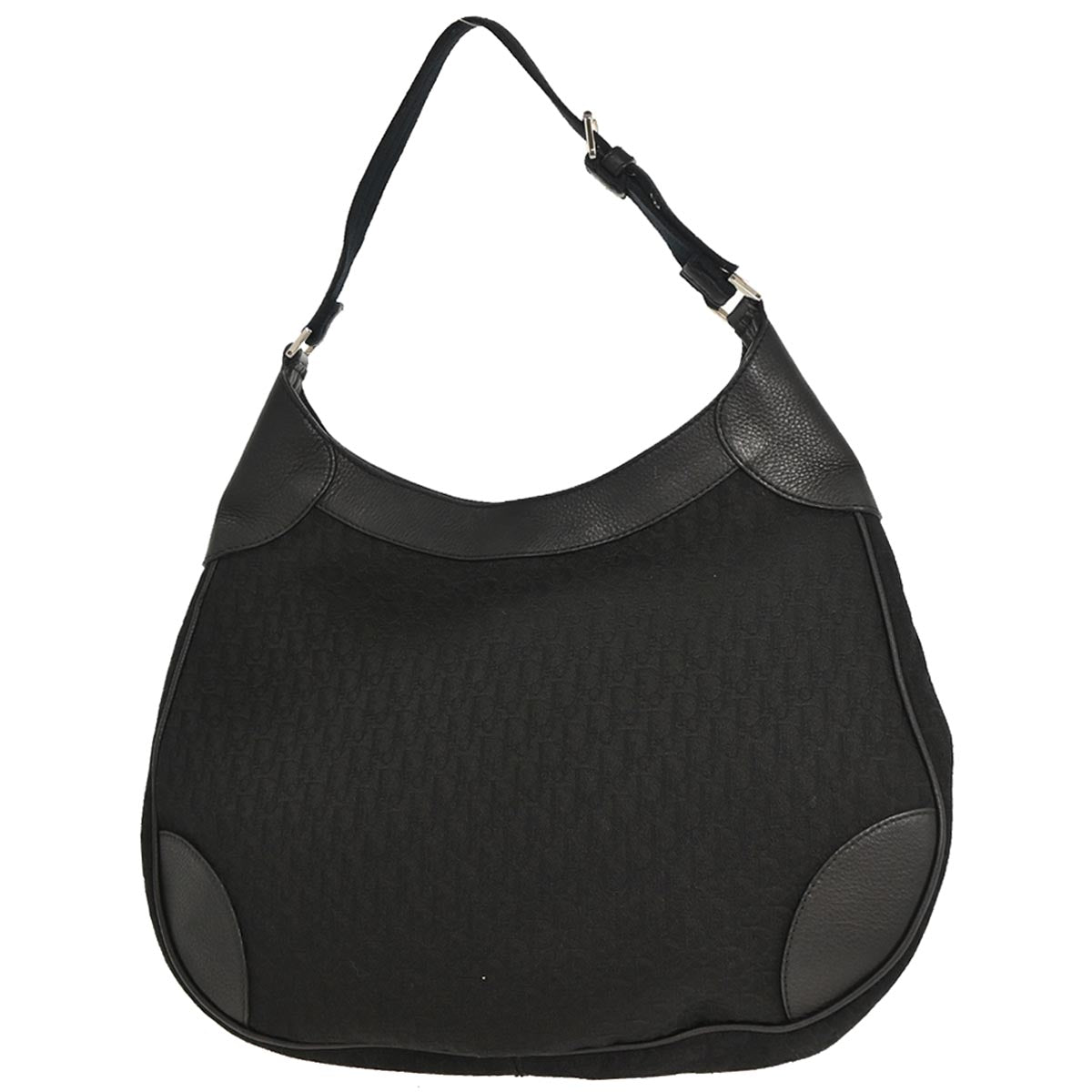 Christian Dior Black Canvas Trotter Handbag