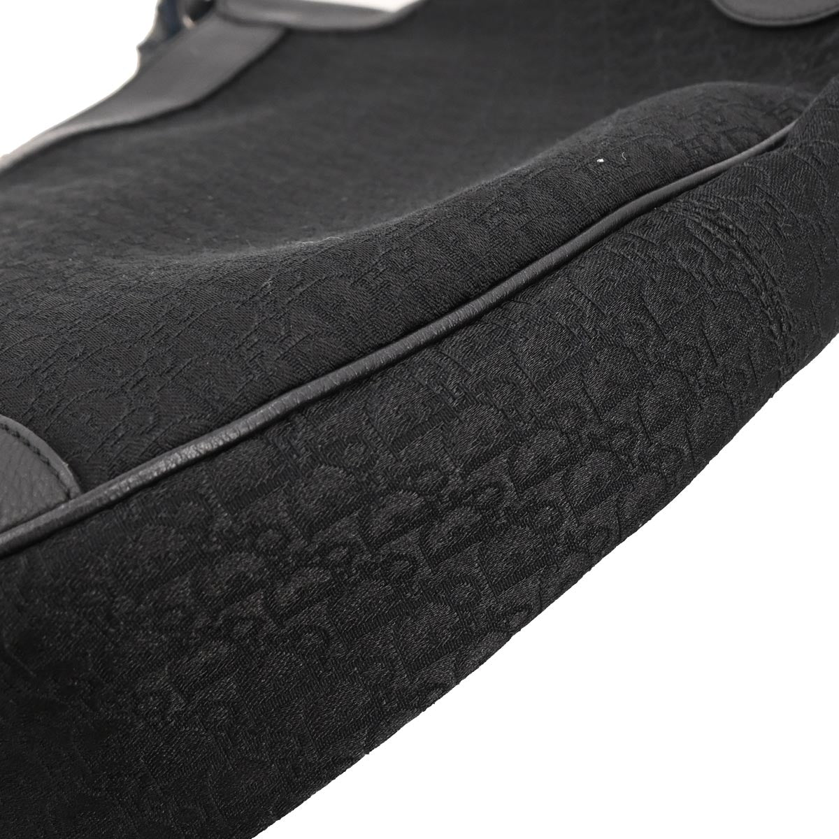 Christian Dior Black Canvas Trotter Handbag