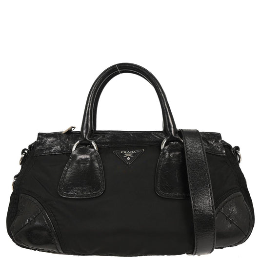 Prada Black Nylon 2way Shoulder Handbag