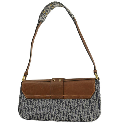 Christian Dior Navy Canvas Street Chic Trotter Handbag