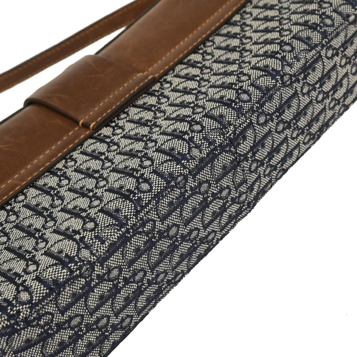 Christian Dior Navy Canvas Street Chic Trotter Handbag