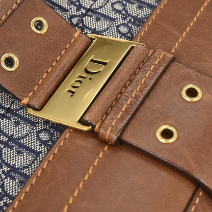 Christian Dior Navy Canvas Street Chic Trotter Handbag