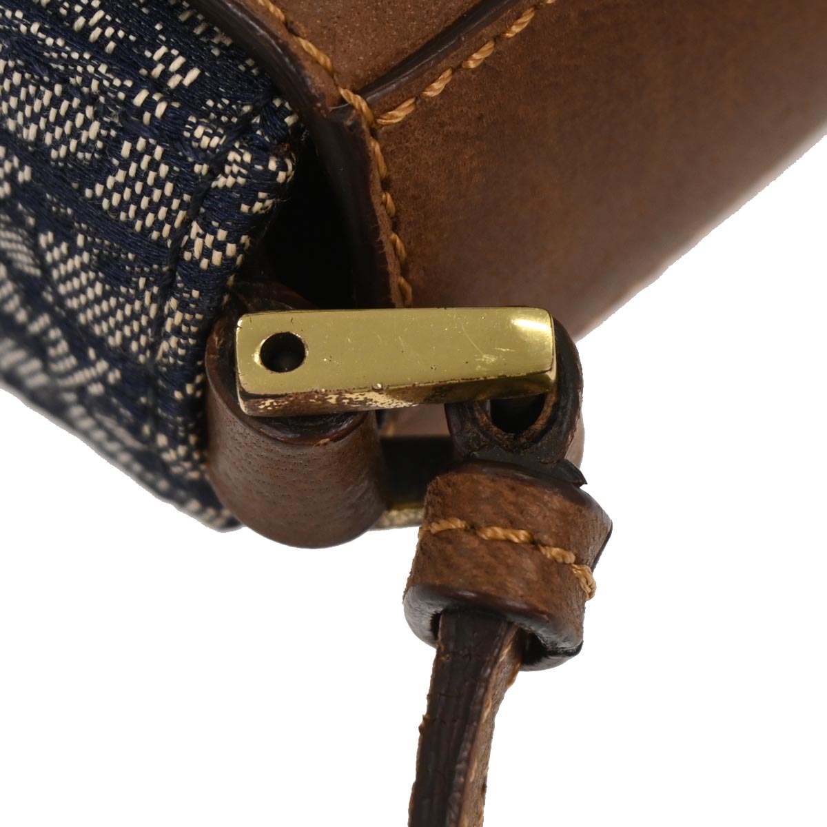 Christian Dior Navy Canvas Street Chic Trotter Handbag