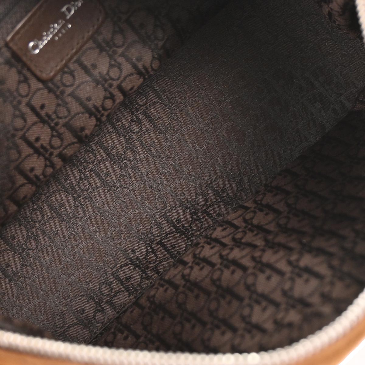 Christian Dior Brown Mouton Flight Shearling Handbag