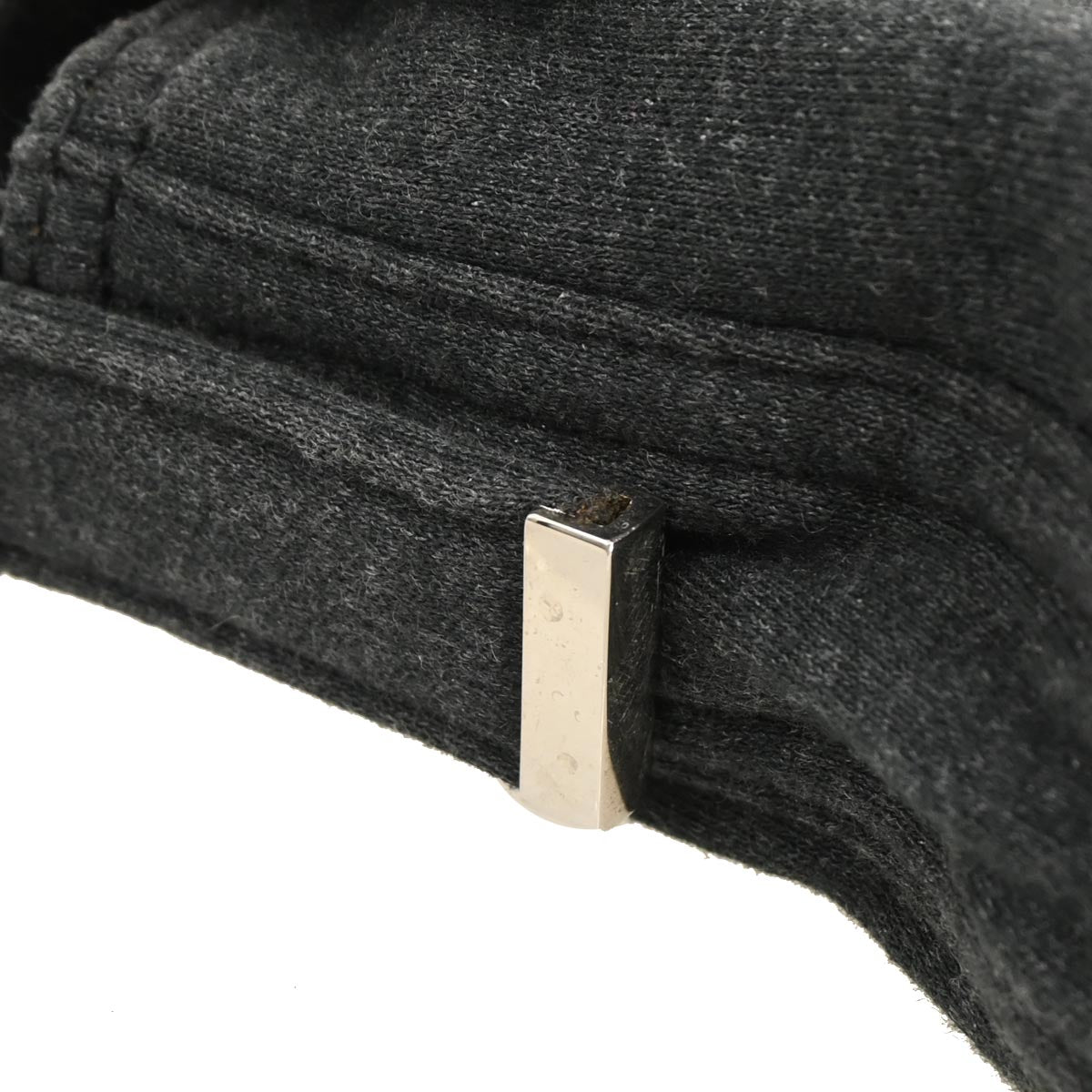 Fendi Gray Wool Baguette Handbag