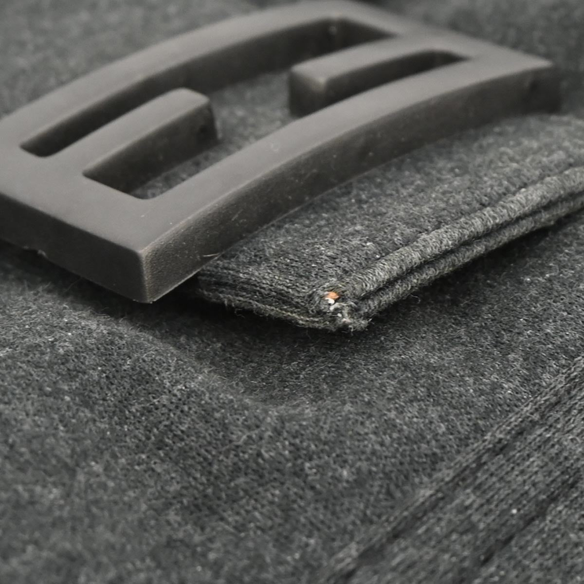 Fendi Gray Wool Baguette Handbag