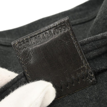 Fendi Gray Wool Baguette Handbag