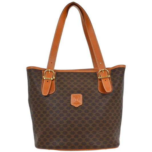 Celine Brown Macadam Tote Bag