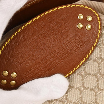 Celine * Beige Canvas Macadam Handbag